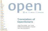 Translation of OpenSolaris
