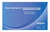 Recent highlights of isotope research and development at BLIP