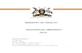 MINISTRY OF HEALTH STATISTICAL ABSTRACT