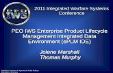 PEO IWS Enterprise Product Lifecycle Management Integrated Data