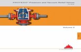 PROTEGO Pressure and Vacuum Relief Valves · a pressure containing, relief or back ﬂ ow protection function if installed on a tank or other process equipment. Function and Description