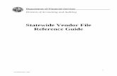 Statewide Vendor File Reference Guide - Florida's Department of