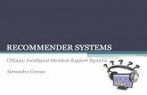 CSE435: Recommender Systems Intelligent Decision Support Systems