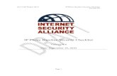 IP Phone Baseline Security Checklist