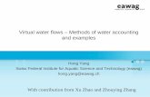 Virtual water flows â€“ Methods of water accounting and examples