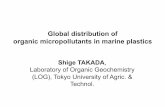 Global distribution of organic micropollutants in marine plastics