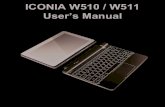 ICONIA W510 / W511 Userâ€™s Manual