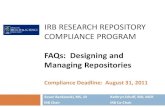 IRB Research Repository Compliance Program