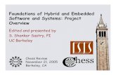 Foundations of Hybrid and Embedded Software and Systems: Project