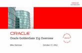 Oracle GoldenGate 11g Overview - GCOUG - Greater Cincinnati Oracle
