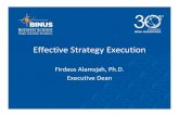Effective Strategy Execution - BINA NUSANTARA