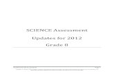 Grade 8 Science Assessment Updates 2012 - Office of Superintendent