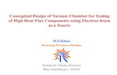 Conceptual Design of Vacuum Chamber for Testing High Heat Flux
