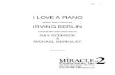 I LOVE A PIANO IRVING BERLIN - Backstage