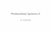Photovoltaic Systems II - University of Nevada, Las Vegas