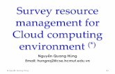 Efficient resource management for Cloud computing environment