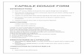 CAPSULE DOSAGE FORM - PharmaQuesT