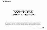 Wireless File Transmitter WFT-E4 WFT-E4A