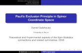 Pauli's Exclusion Principle in Spinor Coordinate Space