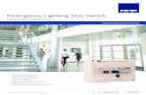 Emergency Lighting Test Switch - NHPEmergency Lighting Test Switch Emergency Light Testing made easy • Key or pushbutton operator • AS/NZS 2293.1, AS/NZS 2293.2 • 120min commissioning