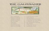 The Quarterly Research Journal of Gesher Galicia THE GALITZIANER · 2020. 1. 2. · The Galitzianer accepts material broadly linked to Galicia, from 1772 to 1918, and may also include