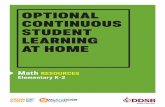 OPTIONAL CONTINUOUS STUDENT LEARNING AT HOME...eworkshop.on.ca Counting Activities Make 10 cents in as many ways as you can Measuring using non standard units mathies: money thelearningexchange.ca