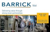 Delivering value through strong local partnerships...In Q1 2020, Barrick sold its stake in Massawa to Teranga Gold (“Teranga”) and retained an 11% equity interest in Teranga. In