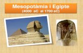 Mesopotàmia i Egipte - IES Can ... Mesopotàmia i Egipte (4000 aC al 1700 aC) Les primeres civilitzacions urbanes Les primeres ciutats eren un laberint de carrers estrets amb cases