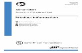 Product Information Air Grinders - ingersollrand...unidad. Antes de instalar una nueva carcasas del eje, seleccione siempre el kit de placas de identificación correcto y fíjelo al
