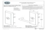 621F and 627F Exit Device Trim Installation Instructions Attention …amp;.pdf · 621F Series Nightlatch Function Trim Non-Handed 627F Series Nightlatch Function Trim Handed (RHR