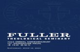 제 회 졸업식 - Fuller Theological Seminary · 2021. 6. 11. · felicitarles por su graduación del Seminario Teológico Fuller. Sus años de estudio, dedicación y sacrificio