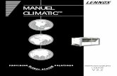 MANUEL CLIMATICwebmanuals.lennoxeurope.com/Out of Production/Condensing... · 2009. 3. 25. · Manuel d’utilisation du CLIMATIC II sur les refroidisseurs de liquide / Réf. RFL-V2.2-00