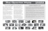 Home - Sphinx Organization - The Quarter Note...Design & Layout: Julie Renfro Founder/President Aaron P. Dworkin Board of Directors Ruben Acosta, Chair Jenice Mitchell Ford, Vice-Chair