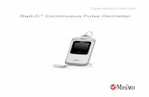 Rad-G™ Continuous Pulse Oximeter · 2020. 5. 19. · Rad-G continuous Safety Information, Warnings, and Cautions . 11 Masimo • Abnormal venous pulsations (e.g. tricuspid value