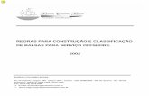 Regras para construção e classificação de balsas para ...bcolombo.com.br/download/offshore.pdf · Classificação de embarcações e estruturas marítimas, novas e em serviço,