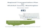 Transportation for Klickitat County, Washington · PDF file 2018. 11. 7. · Klickitat County area developed through a coordinated process between local jurisdictions in order to develop