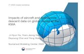 Impacts of aircraft and radiosonde descent data on global model … · 2020. 11. 30. · Impacts of aircraft and radiosonde descent data on global model at the KMA Ji-Hyun Ha, Yoon-JeongHwang,