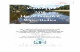Mississippi 2020 List of Impaired Water Bodies...supply, shellfish harvesting, recreation, fishing, and aquatic life use support (ALUS). Water bodies are designated and assigned various