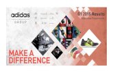 MAKE A DIFFERENCE · 2015. 5. 19. · adidas, Reebok and TaylorMade •Transaction expected to be completed in the second half of 2015 ROCKPORT DIVESTITURE 3 . 1st tranche successfully