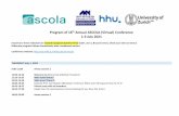 Program of th16 Annual ASCOLA (Virtual) Conference 1-3 July 2021 Ascola... · 2021. 6. 30. · Program of th16 Annual ASCOLA (Virtual) Conference 1-3 July 2021 Important: times indicated