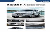 SSANGYONGssangyongautoparts.com/.../Accessory_Rexton_20160401_F.pdf · 2016. 4. 1. · With Ssangyong Logo Size (mm) 1166X 1400 X 170 Net weight 14 Kg Rexton Load capacity (kg) 100