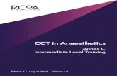 CCT in Anaesthetics · 2019. 8. 16. · • Planned supratentorial and posterior fossa surgery [including vascular disease and tumours] • Emergency surgery for traumatic brain injury