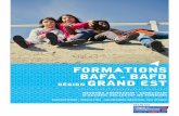 formAtions Bafa - bafd Région Grand EST · 2020. 9. 16. · des formAtions AdAptées à vos besoins chaque fédération départementale de la ligue de l’enseignement est suscep-tible