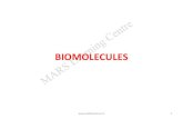 BIOMOLECULES · 2020. 9. 4. · Biomolecules (organic) are of two types. 14 2. Macromolecules or biomacromolecules: Those which are found in the acid insoluble fraction. 1. Micromolecules