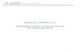 MANUAL OPERATIVO PANAMÁ COVID-19 RESPUESTA DE EMERGENCIAminsa.b-cdn.net/.../publicacion-general/manual_operativo.pdf · 2021. 5. 10. · Manual Operativo 3 Tabla de contenido ...