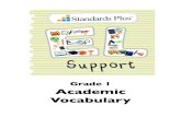 Grade 1 Academic Vocabulary - Standards Plus...May 01, 2016  · Grade 1 Language Arts - Academic Vocabulary G Glossary: An alphabetical list of key vocabulary words and definitions