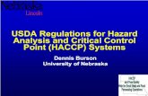 USDA Regulations for Hazard Analysis and Critical Control ... Pathogen Reduction Regulations.pdf9 CFR Part 417 - (HACCP) • Section 417.2 Hazard Analysis and HACCP Plan, Hazard analysis