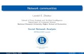 Leonid E. Zhukov · Leonid E. Zhukov (HSE) Lecture 5 15.05.2015 1 / 42. Lecture outline 1 Cohesive subgroups Graph cliques 2 Network communities Density, cuts, modularity 3 Algorithms