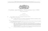 Further and Higher Education Act 1992 · 2020. 11. 20. · Further and Higher Education Act 1992 (c. 13) Part II – Higher education Document Generated: 2020-11-20 3 Status: This