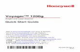 Voyager™ 1200g - Honeywell€¦ · Voyager 9520, this setting is the same as the 9520’s default.) Presentation Mode with CodeGate Out-of-Stand: When the scanner is not in the